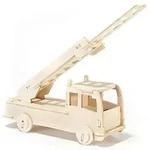 Holzbausatz Feuerwehrauto, 17 x 31 cm