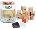 Heyda Stempel-Set "Kirchliche Anl&auml;sse", 1,5 cm, 15 St&uuml;ck