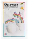 folia Wabenpapier "Regenbogen", 21 x 33 cm, 4 Blatt