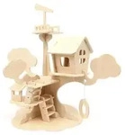 Holzbausatz Baumhaus, 28 x 26 cm
