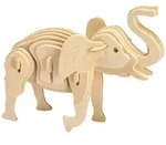 Holzbausatz Elefant, 16 x 13 cm