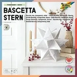 folia Transparentpapier-Faltbl&auml;tter "Bascetta-Stern", wei&szlig;, 20 x 20 cm, 32 Blatt