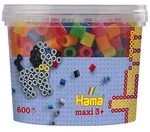 Hama B&uuml;gelperlen-Mix "Neonfarben", Maxi-Perlen