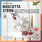 folia Transparentpapier-Faltbl&auml;tter "Bascetta-Stern", wei&szlig;, 15 x 15 cm, 32 Blatt