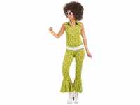 70s Jumpsuit "Green Hippie"