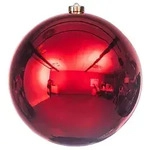 Weihnachtskugel aus Kunststoff, rot, 20 cm &Oslash;