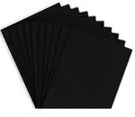 Fotokarton, schwarz, 21 x 29,7 cm, 50 Blatt