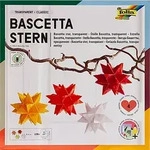 folia Transparentpapier-Faltbl&auml;tter "Bascetta-Stern", Rott&ouml;ne, 7,5 x 7,5 cm,...