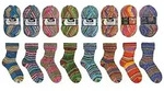 Opal Sockenwolle "In Variation nach Hundertwasser Werken", 4-fach
