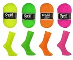Opal Sockenwolle Uni "Neon", 4-f&auml;dig