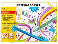Glitzer-Filzstifte, bunt + pastell, 16 Stifte