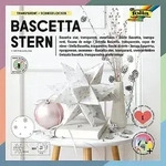 folia Transparentpapier-Faltbl&auml;tter "Bascetta-Stern" Schneeflocken, 15 x 15 cm, 32