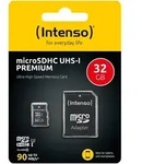 microSDHC Card 32GB, Premium, Class 10, U1 + SD-Adapter
