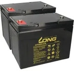 Ersatzakku f&uuml;r rehaXpert Goliath NE 2x Kung Long Bleiakku 12V 80Ah Longlife