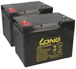 24V 75Ah Akku-Satz passend f&uuml;r Meyra Cityliner 415 XL &ndash; 2x Kung Long...