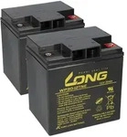 AGM Batterie 2x 12V 30Ah kompatibel zu Jungheinrich 51430288