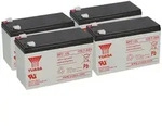4x Yuasa NP7-12L AGM-Bleiakku je 12V 7Ah VdS &ndash; Faston F2 6,3 mm
