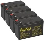 4x Kung Long WP7,2-12A F2 AGM-Akkus 12V 7,2Ah &ndash; passend f&uuml;r XANTO RS 1500
