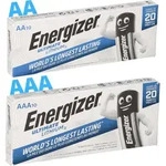 20x Energizer Ultimate Lithium Set - 10x AA L91 + 10x AAA L92 - 1,5V