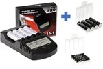 BC-4000 Pro Akku & USB Ladeger&auml;t + 4x AAA 930mAh + 4x 2550mAh Akkus + 2 Box