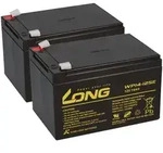 Kung Long WP14-12SE Akku-Satz 24V 14Ah f&uuml;r 24V Rasenroboter &ndash; 2x 12V AGM