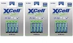 12x XCell Micro Akku Ni-MH 1,2V 1000mAh AAA im 4er Blister