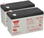 2x Yuasa NP7-12L AGM-Bleiakku je 12V 7Ah VdS &ndash; Faston F2 6,3 mm