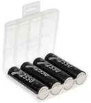4x XCell Mignon Akku AA LSD Plus Ni-MH 1,2V 2550 mAh low self-discharge + Akkubox