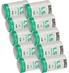 10x Saft Lithium Batterie 3,6V LS33600 D Zelle Mono LS 33600