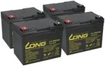 4x Kung Long U1-36NE 12V 36Ah (48V) - Flash 2000 Elektro-Roller - M6