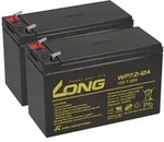 2x Kung Long WP7,2-12A F2 AGM-Akkus 12V 7,2Ah &ndash; passend f&uuml;r ZINTO D 800