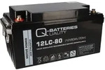 Quality-Batteries 12LS-80 12V 82Ah AGM Akku &ndash; passend f&uuml;r Panasonic LC-P1275P