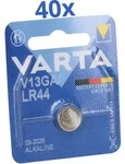 40x Varta Knopfzelle Electronics V 13 GA / A76 / LR 44 Alkaline 1,5 V 1er...