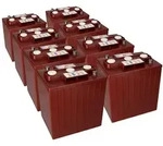 8x Traktionsbatterie Trojan TE35 6V 245Ah Deep Cycle AP-Anschluss