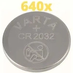640x Varta Lithium 3V CR2032-P Bulk 3V/220mA lose CR 2032 VPE