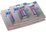 5x XCell X9V-B Lithium 9V Block Batterie 1200mAh im Blister - passend f&uuml;r