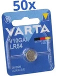 50x Varta Knopfzelle Electronics V 10 GA Alkaline 1,5 V 1er Blister