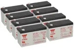 8x Yuasa NP7-12L AGM-Bleiakku je 12V 7Ah VdS &ndash; Faston F2 6,3 mm