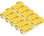10x XCell Akku Sub-C 1,2V 2000mAh X2000SCR Hochstrom Z L&ouml;tfahne