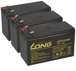 3x Kung Long WP7,2-12A F2 AGM-Akkus 12V 7,2Ah &ndash; passend f&uuml;r Benning...