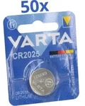 50x VARTA CR2025 Lithium-Knopfzelle 3V 1er Blister