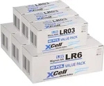 240 Batterien 120x XCell LR03 Micro AAA + 120x XCell LR6 Mignon AA
