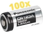 100x Panasonic 3V Lithium Batterie CR123A &ndash; DL123A / CR17345 &ndash; Bulkware