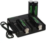 Premium Dual PD Performance Ladeger&auml;t + 4 Premium 18650 Zellen