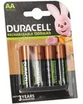Duracell Akkus 4x AA Mignon 1,2V 1300mAh NiMH im Blister