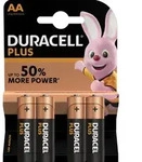 4x Duracell MN1500 AlMn Plus Power Mignon AA Batterie