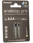 2x eneloop pro Micro Akku BK-4HCDE/2BE Ni-MH 1,2V / 930mAh