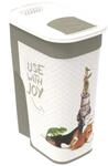 Rotho MyPet Flo Tierfutterbeh&auml;lter 4.1l mit Deckel, anthrazit/weiss