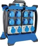 Camping Stromverteiler mit CEE Stecker, 7x Schuko, 4x CEE Steckdosen, 2x USB