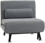 Klappbett Schlafsessel G&auml;stebett Schlafsofa mit Verstellbar R&uuml;ckenlehne